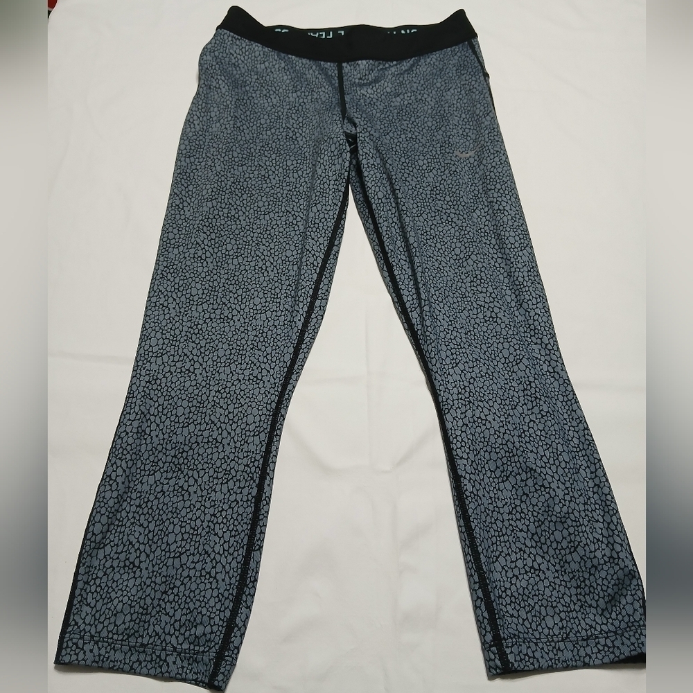 Nike Sqtylish Black‎ and Gray Patterned Pants
